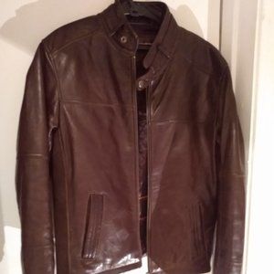 Manteau cuir, femme, Danier, taille M, Fermeture éclair, presque Neuf